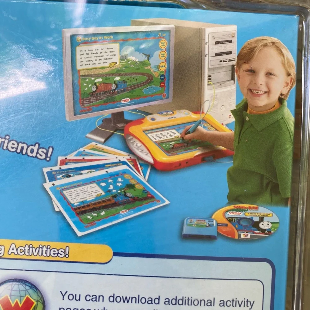 Vtech Whiz Kid Thomas & Friends Learning System Whizware Pre K (New)